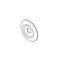 Pfister® 960-045K Round Wall Flange, For Use With 08/09 Series Tub and Shower Trim Kit, Satin Nickel