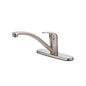 Pfister® G134-500S Professional Grade Kitchen Faucet, Pfirst Series™, 1.75 gpm Flow Rate, 8 in Center, Swivel Spout, Stainless Steel, 1 Handle, Import