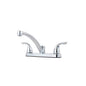 Pfister® G135-7000 Professional Grade Kitchen Faucet, Pfirst Series™, 1.8 gpm Flow Rate, 8 in Center, Swivel Spout, Polished Chrome, 2 Handles