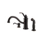 Pfister® GT34-PTYY Professional Grade Kitchen Faucet, Marielle™, 1.75 gpm Flow Rate, 8 in Center, Decorative Arc Spout, Tuscan Bronze, 1 Handle