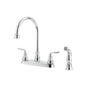 Pfister® GT36-4CBC Avalon™ Professional Grade Kitchen Faucet, 1.75 gpm Flow Rate, 8 in Center, Swivel Spout, Polished Chrome, 2 Handles