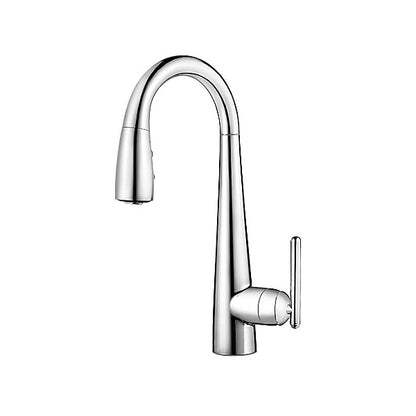 Pfister® Professional Grade Pull-Down Bar and Kitchen Island Faucet, Lita™, 1.8 gpm Flow Rate, 1 Handles, 1/3 Faucet Holes, Function: Traditional