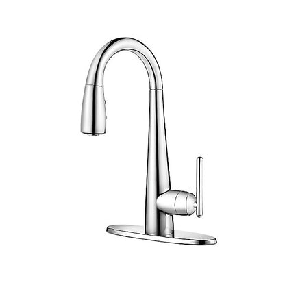 Lita - Pull-Down Bar and Kitchen Island Faucet - Deck Mount