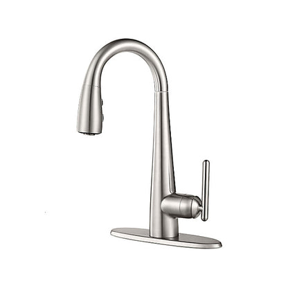Pfister® Professional Grade Pull-Down Bar and Kitchen Island Faucet, Lita™, 1.8 gpm Flow Rate, 1 Handles, 1/3 Faucet Holes, Function: Traditional