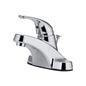 Pfister® LG142-7000 Pfirst Series™ Centerset Lavatory Faucet, Polished Chrome, 1 Handles, 50/50 Pop-Up Drain, 1.2 gpm Flow Rate