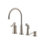 Pfister® LG26-4YPK Ashfield™ Professional Grade Kitchen Faucet, 1.8 gpm Flow Rate, Decorative High-Arc Swivel Spout, Stainless Steel, 1 Handles