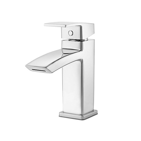 Pfister® Professional Grade Closed Centerset Lavatory Faucet, Kenzo™, 1.2 gpm Flow Rate, 3-31/32 in H Spout, 1 Handles, Metal Pop-Up Drain, 1 Faucet Holes, Function: Traditional