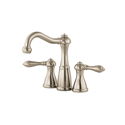 Pfister® Marielle™ Professional Grade Mini-Widespread Lavatory Faucet, 1.2 gpm Flow Rate, 4-7/8 in H Spout, 4 in Center, 2 Handles, Metal Pop-Up Drain