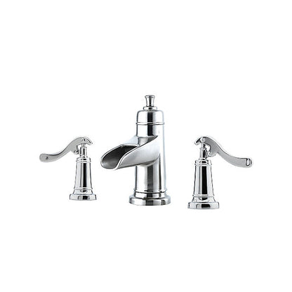 Pfister® Ashfield™ Professional Grade Widespread Lavatory Faucet, 1.2 gpm Flow Rate, 2-13/32 in H Spout, 8 in Center, 2 Handles, Metal Pop-Up Drain