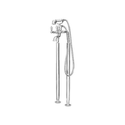 Pfister® Free Standing Traditional Double Riser Tub Filler, 9 gpm Flow Rate, 5-29/32 in Center