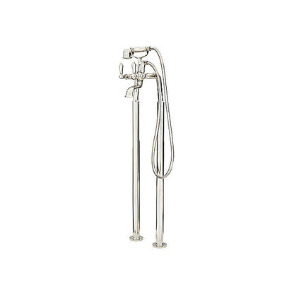 Pfister® Free Standing Traditional Double Riser Tub Filler, 9 gpm Flow Rate, 5-29/32 in Center