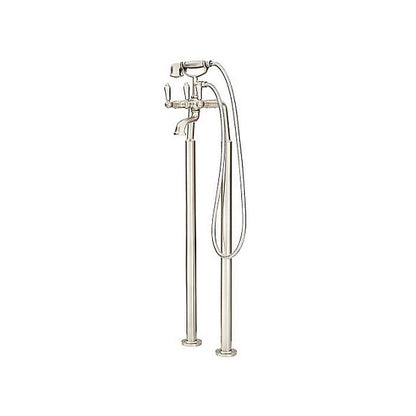 Pfister® Free Standing Traditional Double Riser Tub Filler, 9 gpm Flow Rate, 5-29/32 in Center