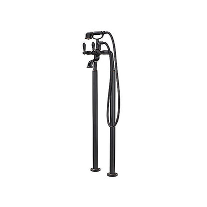 Pfister® Free Standing Traditional Double Riser Tub Filler, 9 gpm Flow Rate, 5-29/32 in Center