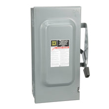 Square D™ DU323 F3 Series Enclosed General Duty Non-Fusible Safety Switch, 240 V AC, 100 A, 15 to 30 hp, 3PST Contact, 3 Poles
