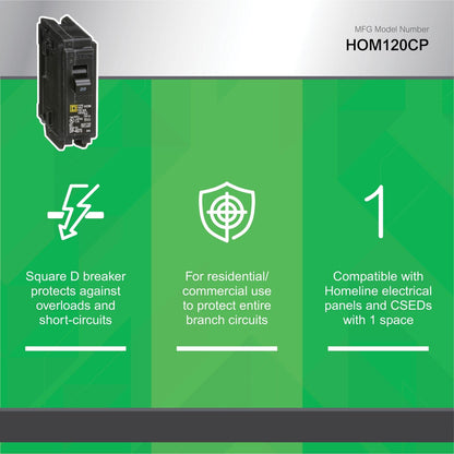 Hom - Standard Circuit Breaker - 1 Poles