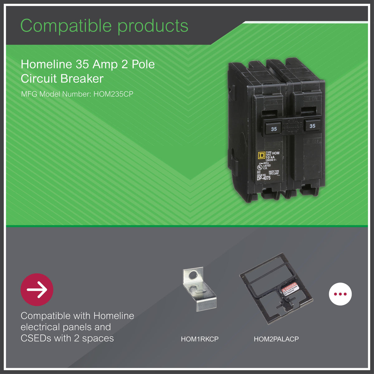 Type Hom Standard Miniature Circuit Breaker - Plug-in