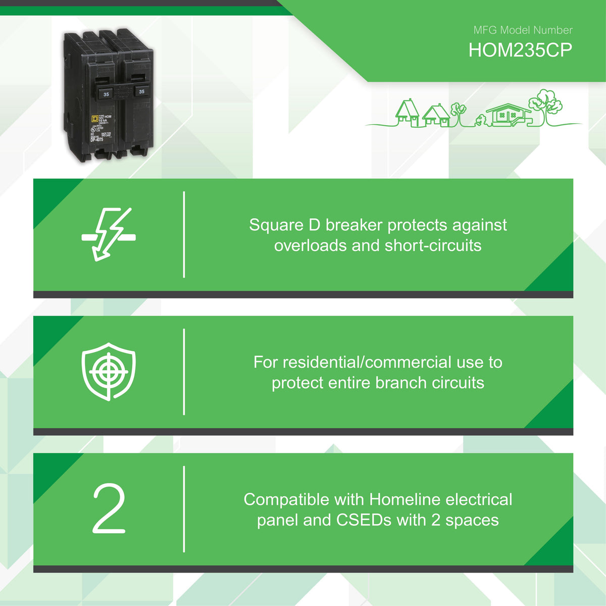 Type Hom Standard Miniature Circuit Breaker - Plug-in