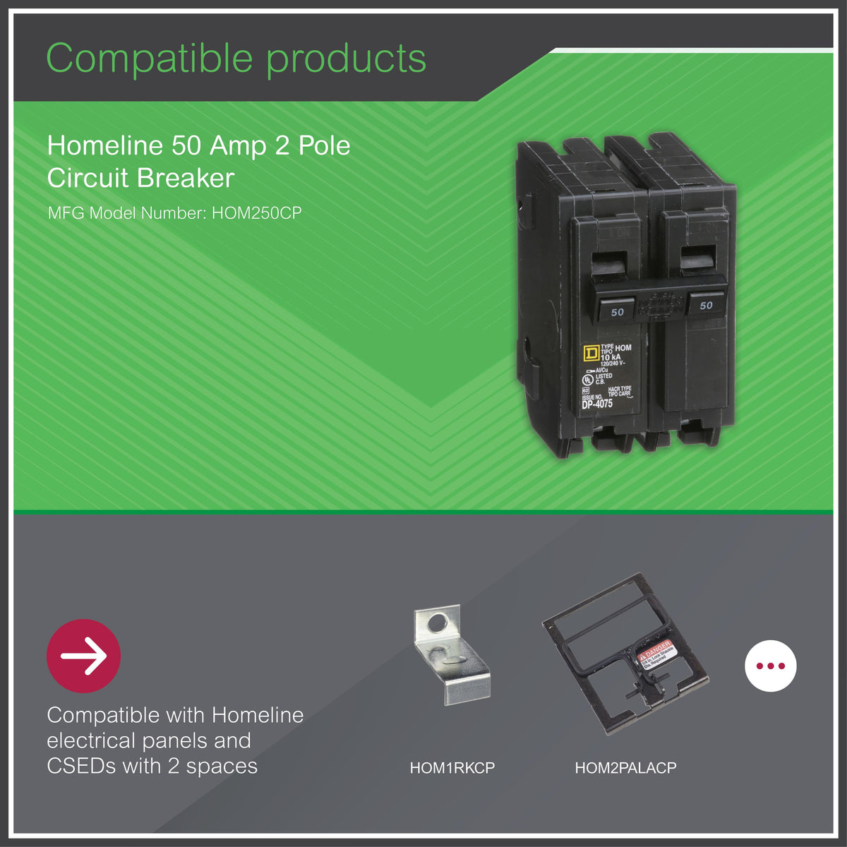 Hom - Standard Circuit Breaker - Plug-in - Aluminum/Copper