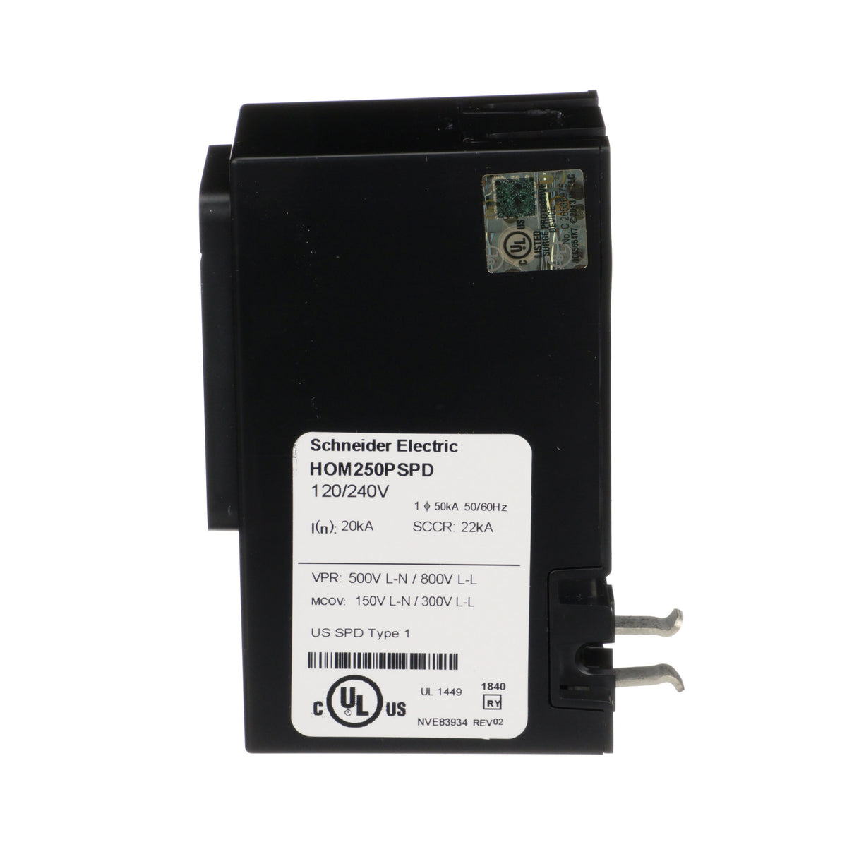 Surge Protective Device - Black - 120/240 V AC