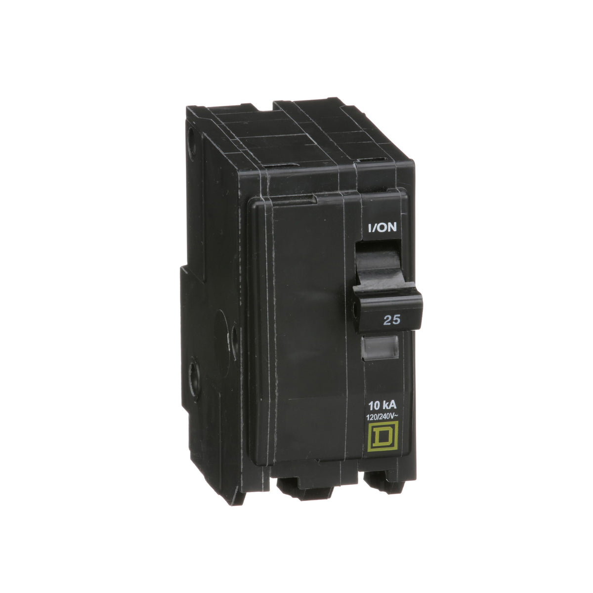 Square D™ QO225CP QO Circuit Breaker, 120/240 V AC, 25 A, 10 kA at 120/240 V AC Interrupt, 2 Poles, Thermal Magnetic Trip