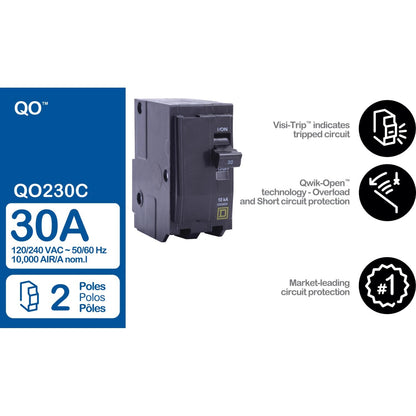 Qo - Circuit Breaker - Plug-in - 120/240 V AC
