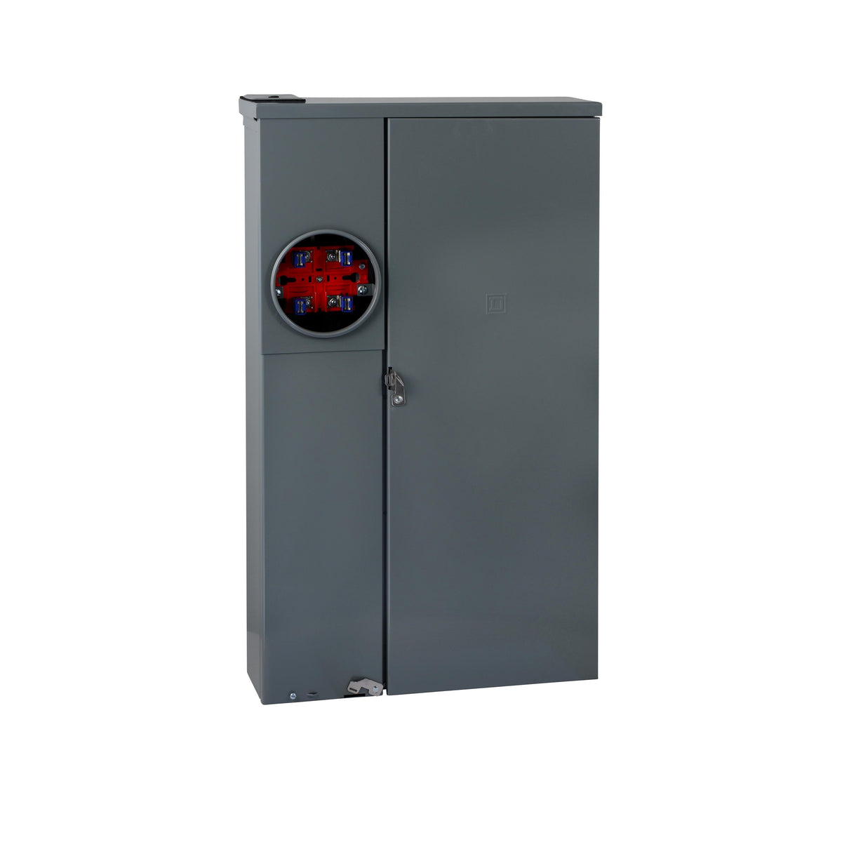 Square D™ HomeLine™ SC42M200PS 42-Circuit All-In-One Field Installed Rainproof Combination Service Entrance Meter Main, 120/240 V AC, 200 A, NEMA 3R Enclosure