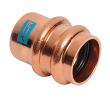 Streamline® RP07009 Fitting, Cap, 7/8 in Nominal, ACR Press End Style, Copper