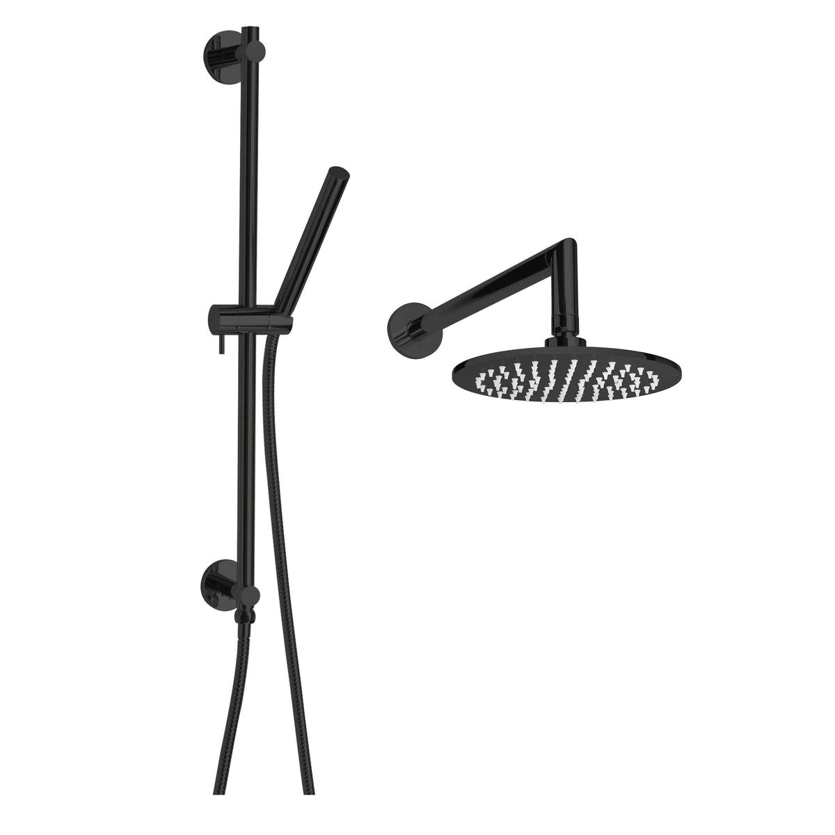 Complete Shower Package - 8" Dia Shower Head - Wall Mount