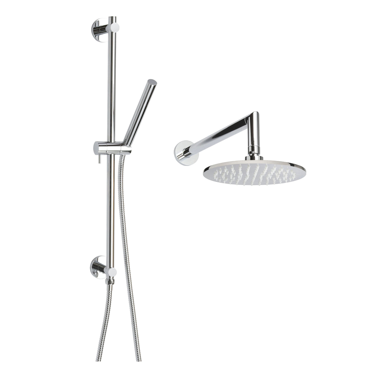 Complete Shower Package - 8" Dia Shower Head - Wall Mount