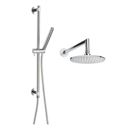 Complete Shower Package - 8" Dia Shower Head - Wall Mount