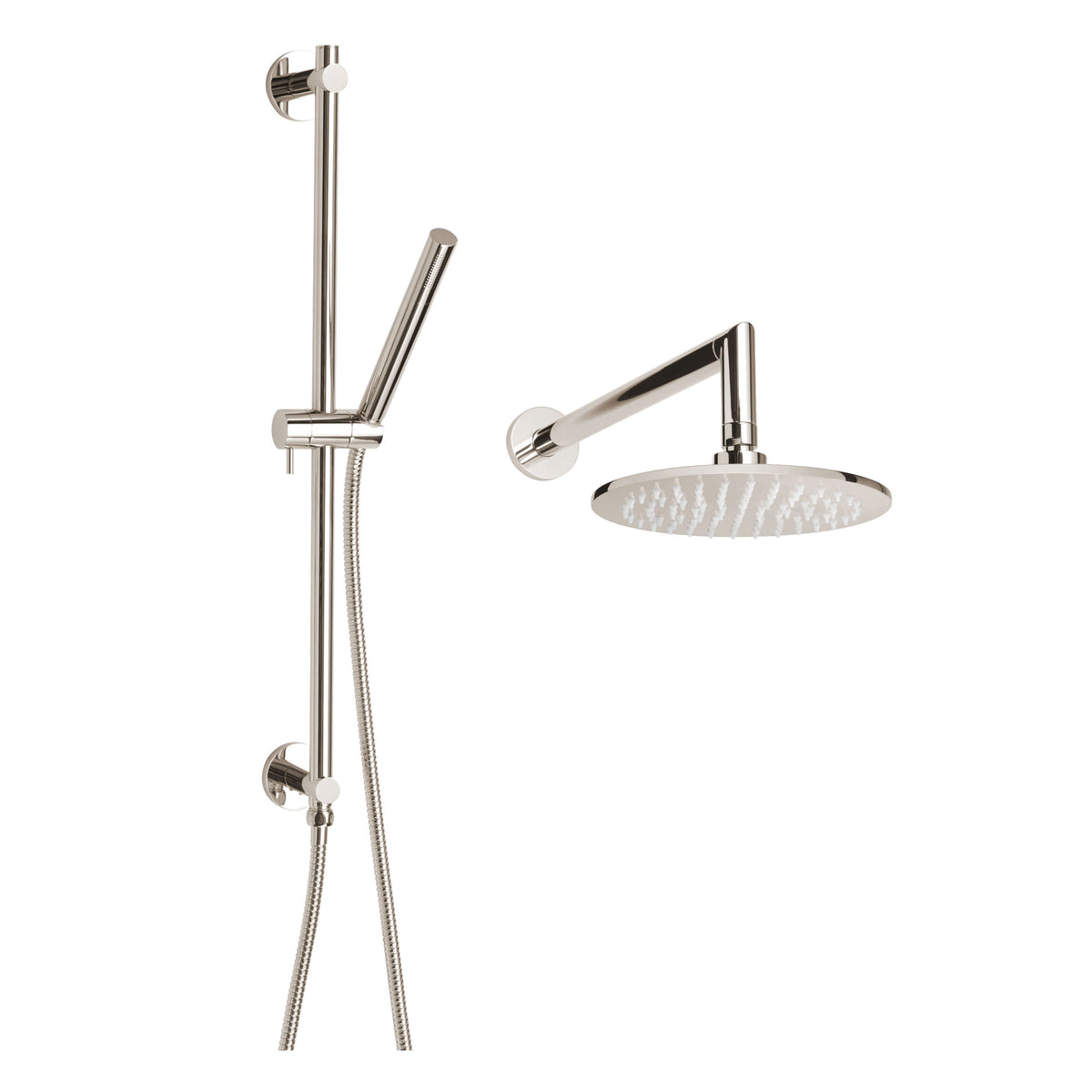 Complete Shower Package - 8" Dia Shower Head - Wall Mount