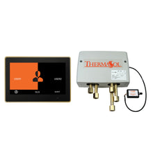 THERMASOL® DSPU-TT10-PB Digital Smart Shower Kit With Upgraded Trim, 110 V AC 0.5 A Input/15 V DC 3 A Output, LCD Display, 10 in Display