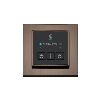 Easy Start - Modern Steam Shower Control Unit - Square Panel