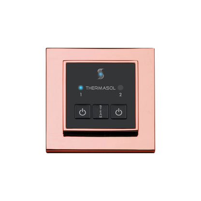 Easy Start - Modern Steam Shower Control Unit - Square Panel