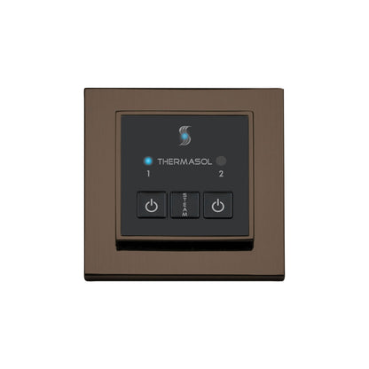 Easy Start - Modern Steam Shower Control Unit - Square Panel