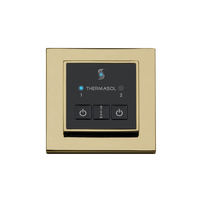 Easy Start - Modern Steam Shower Control Unit - Square Panel
