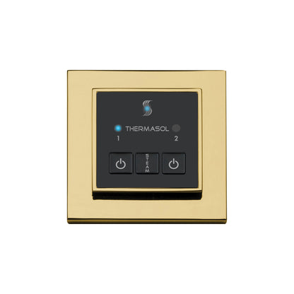 Easy Start - Modern Steam Shower Control Unit - Square Panel