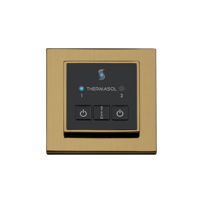 Easy Start - Modern Steam Shower Control Unit - Square Panel
