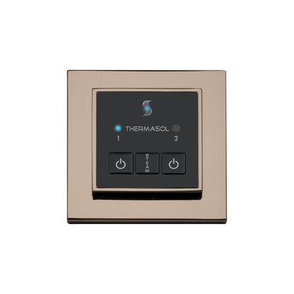 Easy Start - Modern Steam Shower Control Unit - Square Panel