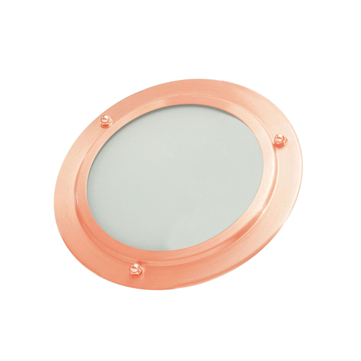 THERMASOL® Dimmable Shower Light With Plated Bezel, For Use With Steam Rooms, LED Light, 120 V, 8 W, 60 Hz, 450 Lumens, Tempered Glassens