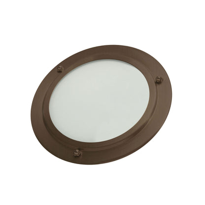 THERMASOL® Dimmable Shower Light With Plated Bezel, For Use With Steam Rooms, LED Light, 120 V, 8 W, 60 Hz, 450 Lumens, Tempered Glassens