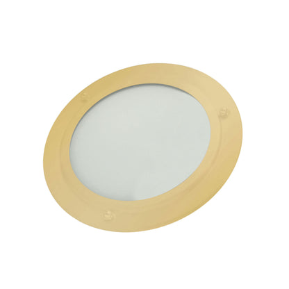 THERMASOL® Dimmable Shower Light With Plated Bezel, For Use With Steam Rooms, LED Light, 120 V, 8 W, 60 Hz, 450 Lumens, Tempered Glassens