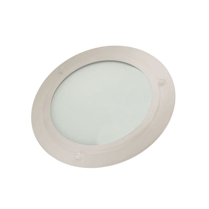 THERMASOL® Dimmable Shower Light With Plated Bezel, For Use With Steam Rooms, LED Light, 120 V, 8 W, 60 Hz, 450 Lumens, Tempered Glassens