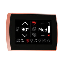 THERMASOL® STCM-COP Signatouch Series Single Touch Shower Control, Capacitive Touch Screen Panel, Copper, For Use With Smart Steam, Fast Start, Auto PowerFlush, Light and Sound System