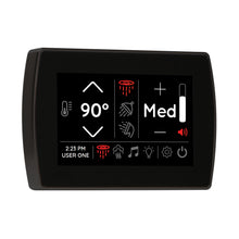 THERMASOL® STCM-MB Signatouch Series Single Touch Shower Control, Capacitive Touch Screen Panel, Matte Black, For Use With Smart Steam, Fast Start, Auto PowerFlush, Light and Sound System