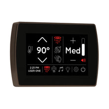 THERMASOL® STCM-ORB Signatouch Series Single Touch Shower Control, Capacitive Touch Screen Panel, Oil Rubbed Bronze, For Use With Smart Steam, Fast Start, Auto PowerFlush, Light and Sound System