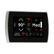 THERMASOL® STCM-PC Signatouch Series Single Touch Shower Control, Capacitive Touch Screen Panel, Polished Chrome, For Use With Smart Steam, Fast Start, Auto PowerFlush, Light and Sound System