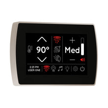 THERMASOL® STCM-PN Signatouch Series Single Touch Shower Control, Capacitive Touch Screen Panel, Polished Nickel, For Use With Smart Steam, Fast Start, Auto PowerFlush, Light and Sound System