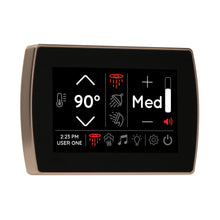 THERMASOL® STCM-SN Signatouch Series Single Touch Shower Control, Capacitive Touch Screen Panel, Satin Nickel, For Use With Smart Steam, Fast Start, Auto PowerFlush, Light and Sound System
