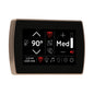 THERMASOL® STCM-SN Signatouch Series Single Touch Shower Control, Capacitive Touch Screen Panel, Satin Nickel, For Use With Smart Steam, Fast Start, Auto PowerFlush, Light and Sound System